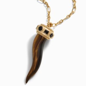 AWE Tiger's Eye Horn Necklace